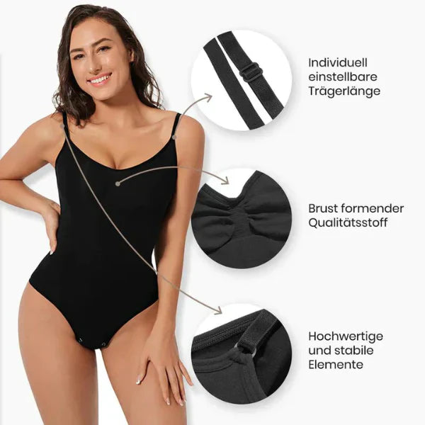 Perfektionierender Damen Bodysuit für eine glatte Optik und mühelose Eleganz.