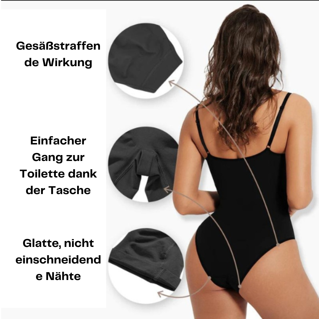 Bequemer Kompressions-Bodysuit für Frauen, ideal für eine glatte und schlanke Silhouette.