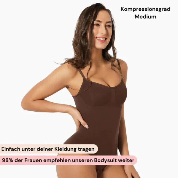 Damen Bodysuit mit gezielter Kompression für Bauchkontrolle und eine schlanke Taille.