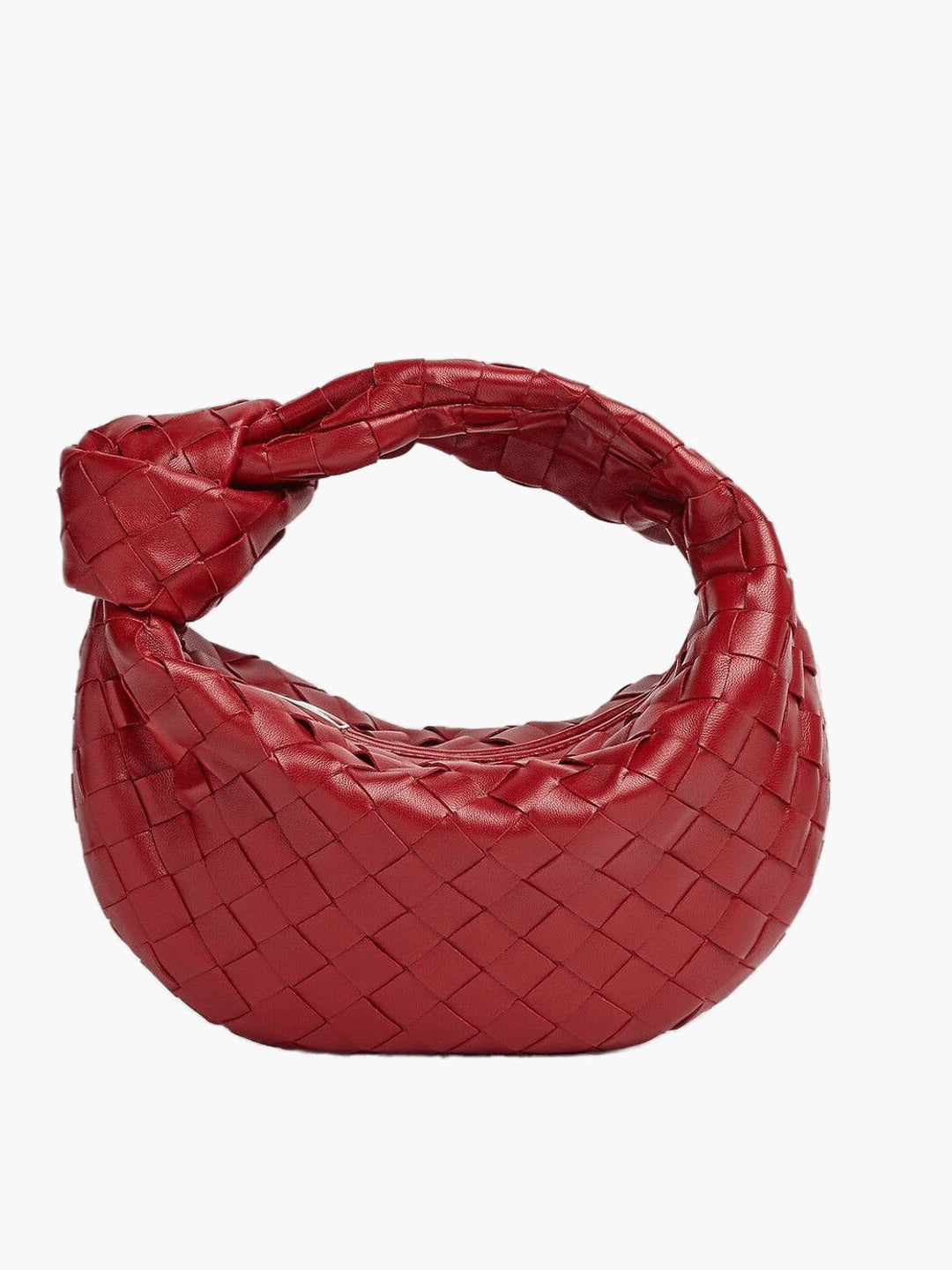 Hochwertige geflochtene Metallic-Handtasche für Damen, ideales Geschenk.