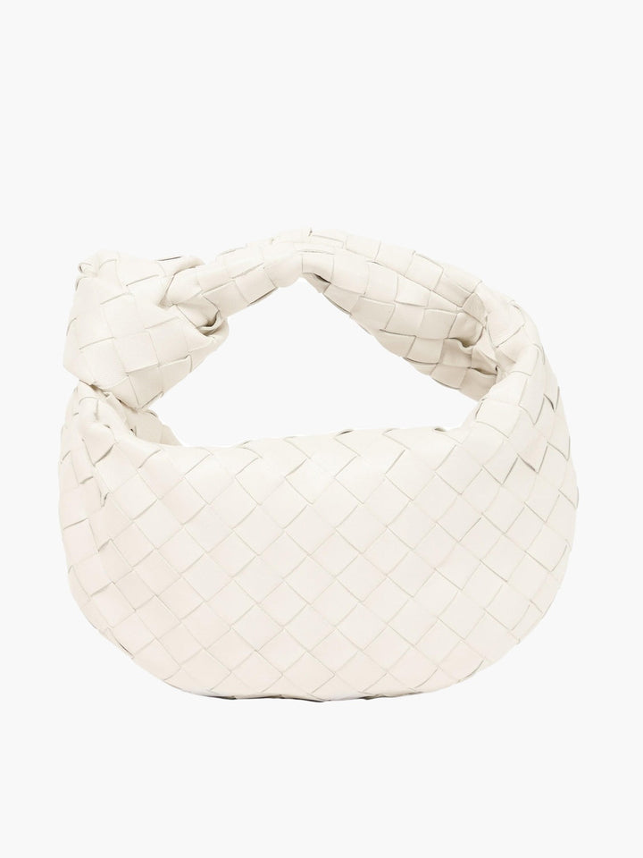 Exklusive Damen-Handtasche im Metallic-Geflecht-Design, stilvoll und luxuriös.