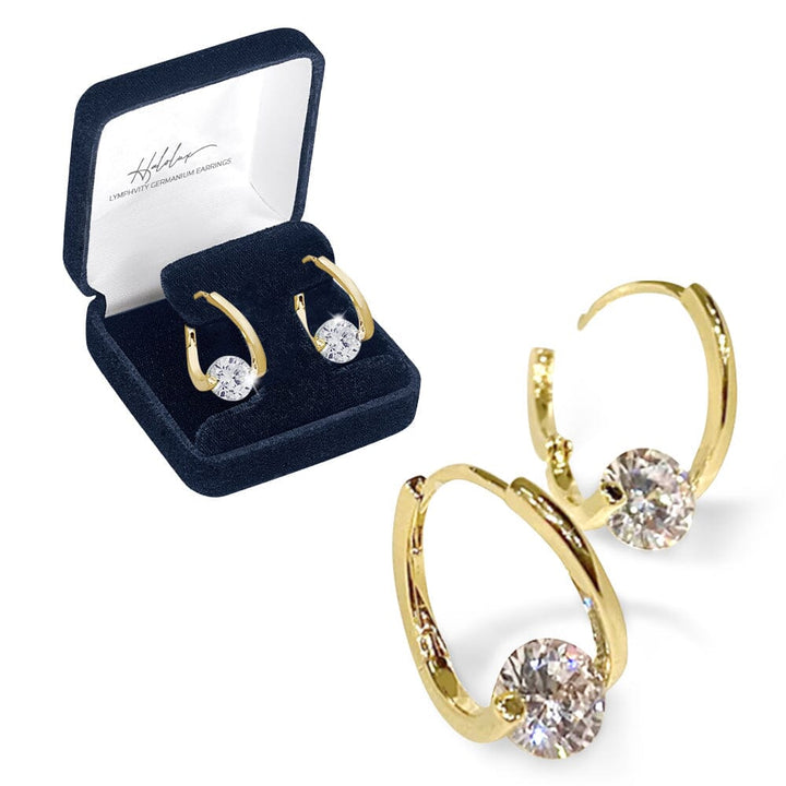 Elegante Germanium-Ohrstecker für Damen, unterstützen Gewichtsreduktion, Energie & Vitalität.