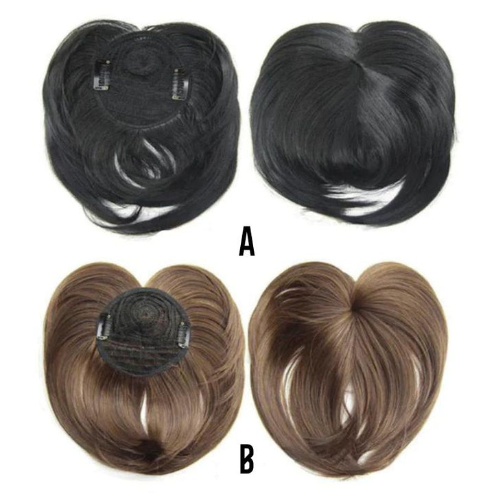 Clip-in Haarspange mit Kunsthaar-Verlängerung für schnelles Volumen und einfache Frisuren; ideal für einen natürlichen Echthaar-Look.