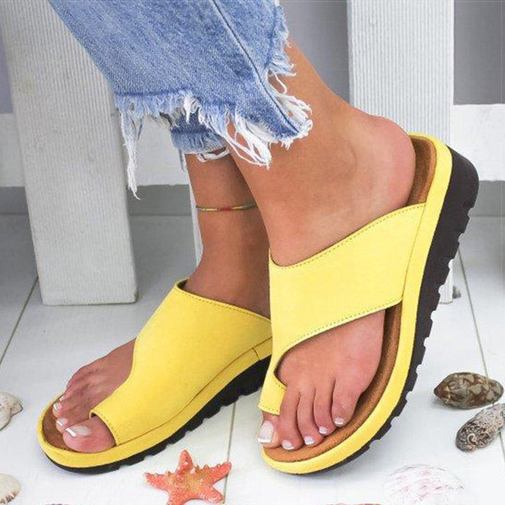 Damen Hallux Valgus Sandalen, orthopädisch, für schmerzfreies Gehen, Fußgesundheit & Komfort.