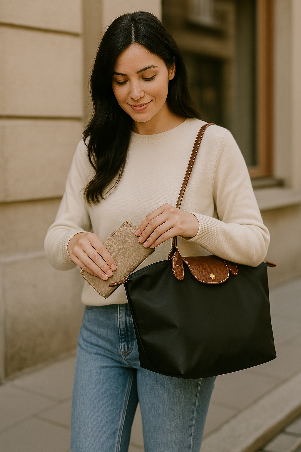 Celeste Handtasche, vielseitig nutzbar als Alltagstasche & Business-Begleiterin.