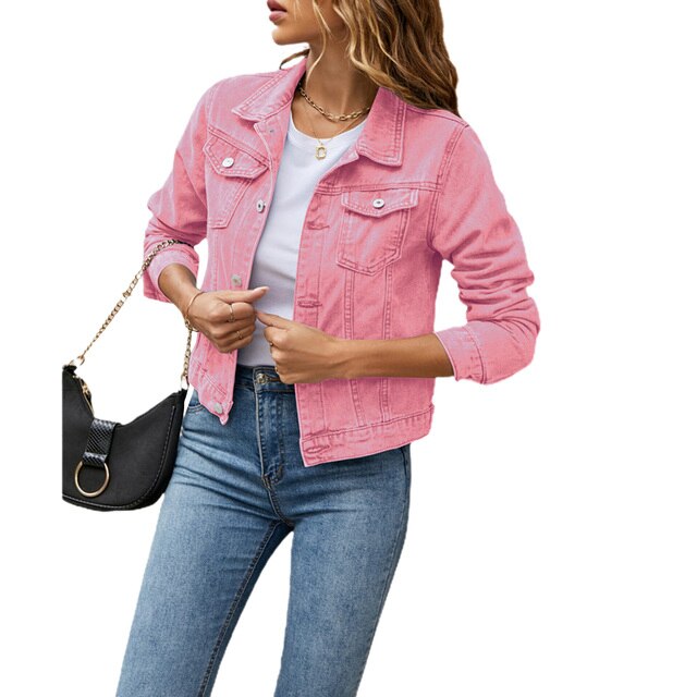 Klassische Damen Herbstjacke mit trendigem Design, perfekt für casual Mode und vielseitigen Stil im Alltag.