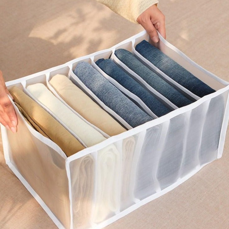 Kleider Aufbewahrungssystem; faltbarer Schrank Organizer für Wäsche & Heimorganisation.