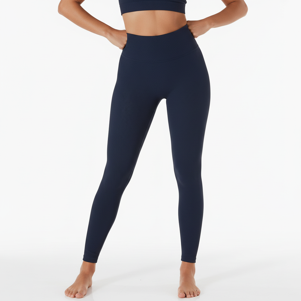 MoveEase Damen Activewear Leggings, hoch tailliert, atmungsaktiv, ideal für Training & Sport. Grau.