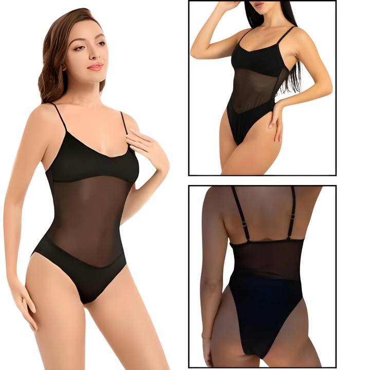 Innovativer Damen Bräunungs-Badeanzug, schnelltrocknender Einteiler für streifenlose Sommerbräune; ideale Strandmode.