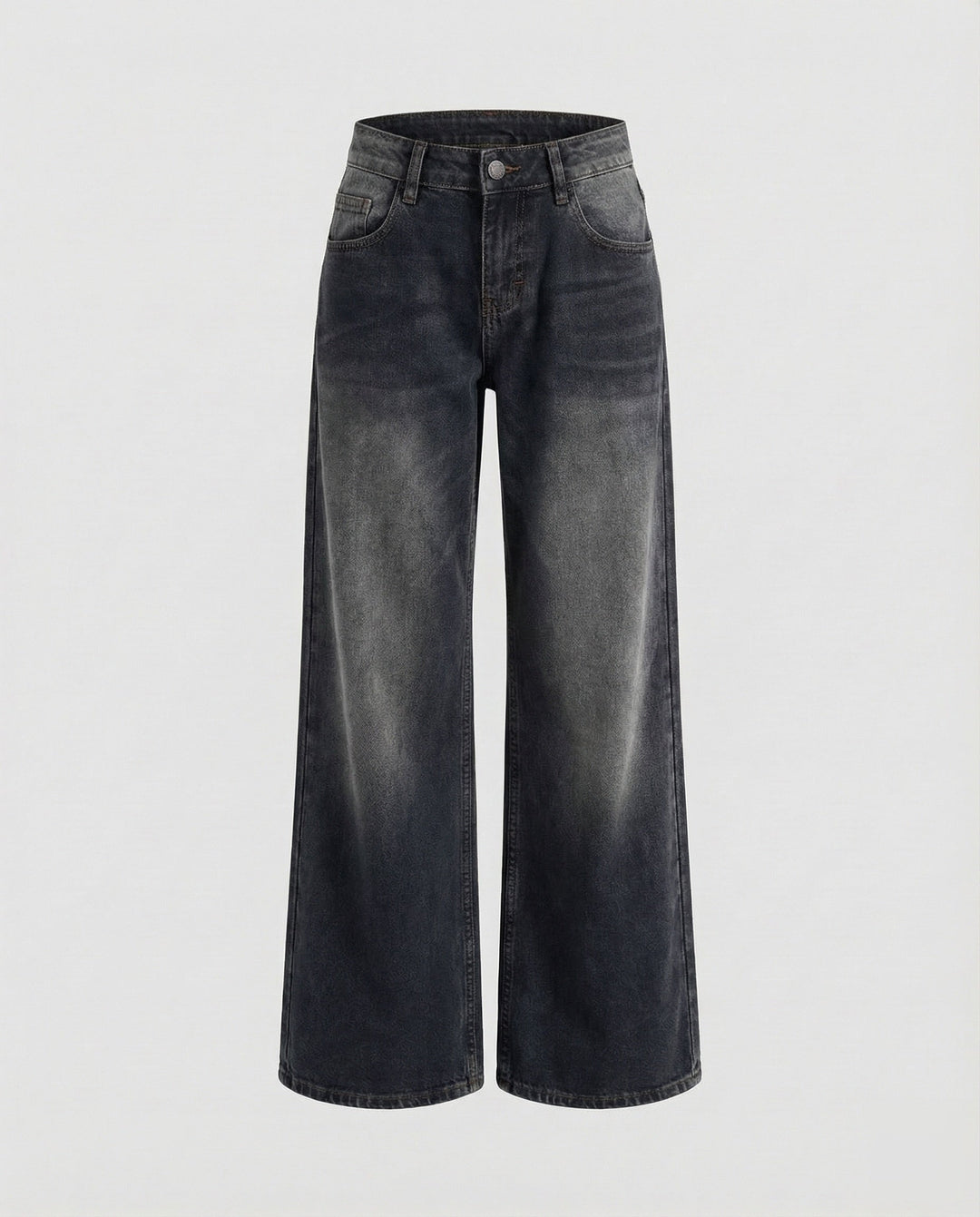 Trendige Damenjeans mit geradem Bein und niedrigem Bund. Modisch & bequem für jede Gelegenheit, Damenmode.