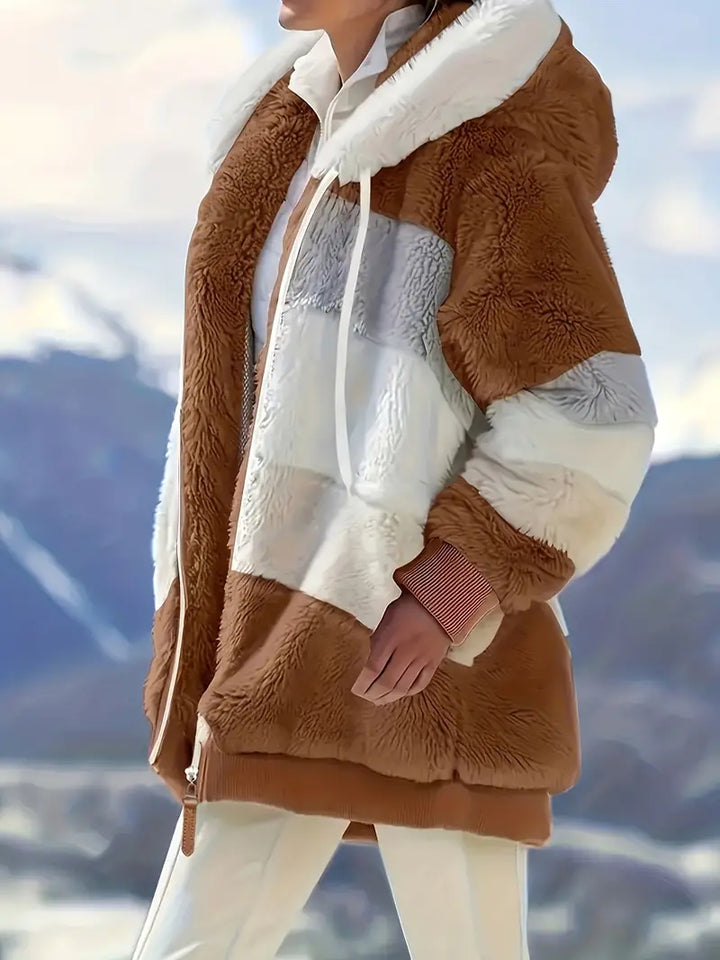 Damen Freizeitjacke Midlänge, Kapuzenjacke für Wärme & Stil an kalten Tagen.