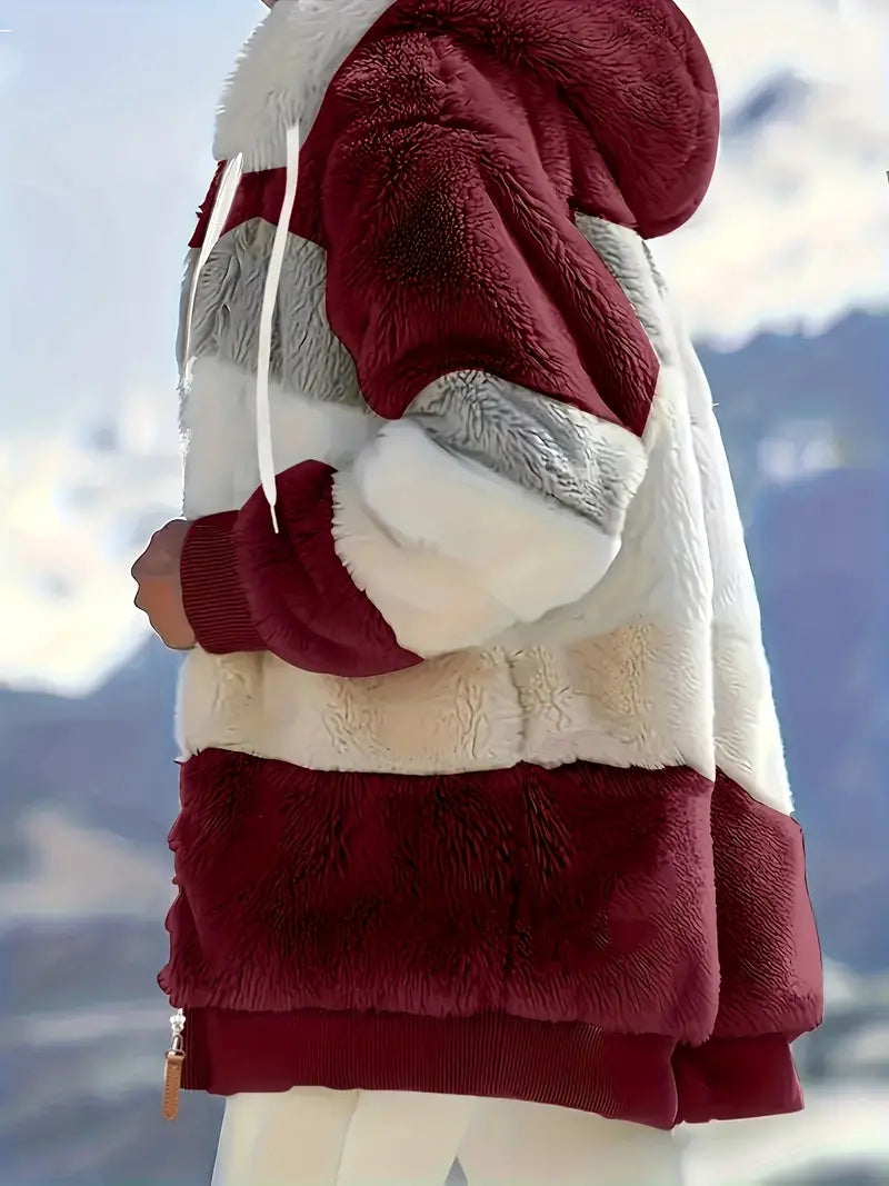 Freizeitjacke Damen, Kapuzenjacke Midlänge, bequem und warm für entspannte Stunden.