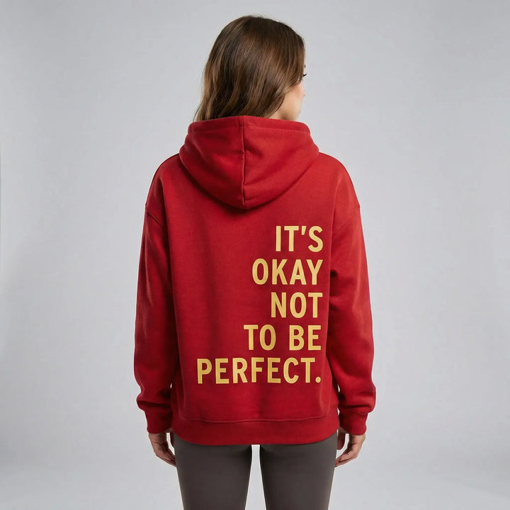 Damen Freizeit-Kapuzenpullover Regular Fit mit stylischem Statement-Print, für Herbst/Winter.
