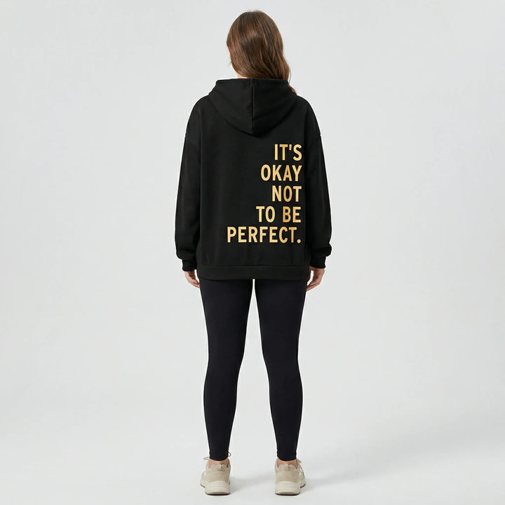 Komfortabler Damenpullover mit Kapuze, Regular Fit, und modernem Statement-Print für jede Gelegenheit.