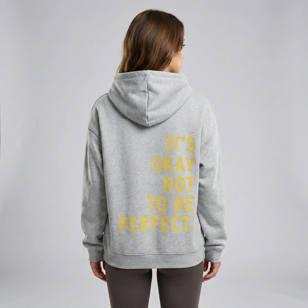 Hochwertiger Damen Kapuzenpullover, Regular Fit, mit exklusivem Statement-Print für Modebewusste.