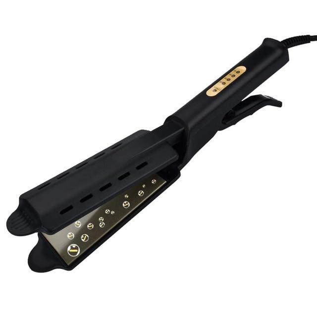 Ergonomischer Keramik-Ionen-Haarglätter für müheloses Styling und perfekte, glatte Frisuren.