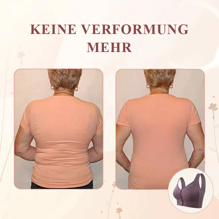 Weicher Damen Komfort-BH mit Frontverschluss, atmungsaktiv und bequem, große Größen.