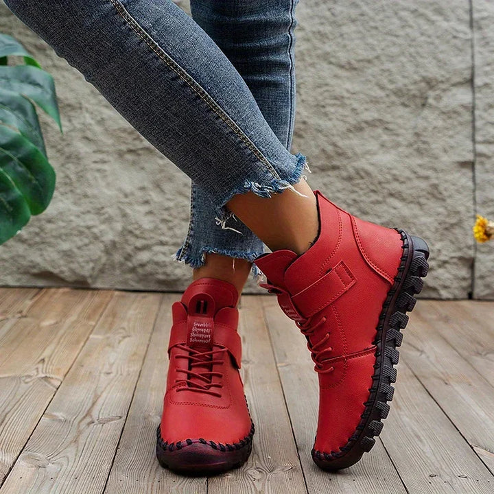 Stylische Damen Komfort Sneaker-Stiefel Amara, ideal für Alltag, Fußgesundheit & Bequemlichkeit. Handgefertigt.