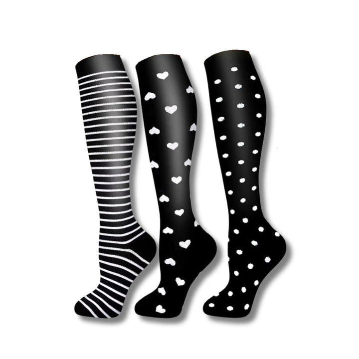Damen Kompressionssocken: Vitalisierende Socken fördern Durchblutung & lindern müde Beine ganzjährig.