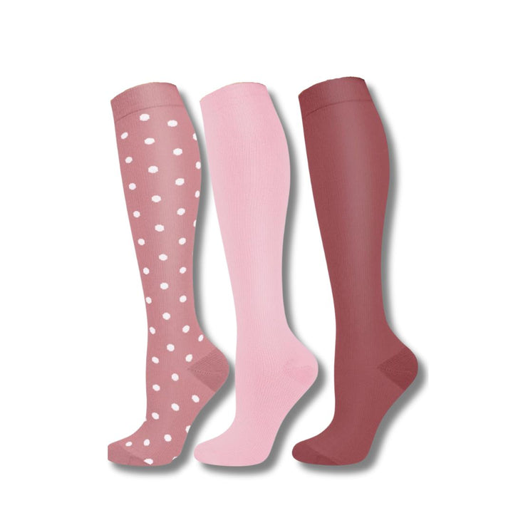 Bequeme Damen Kompressionssocken, ideal gegen müde Beine, Beinschmerzen und Schwellungen im Alltag.