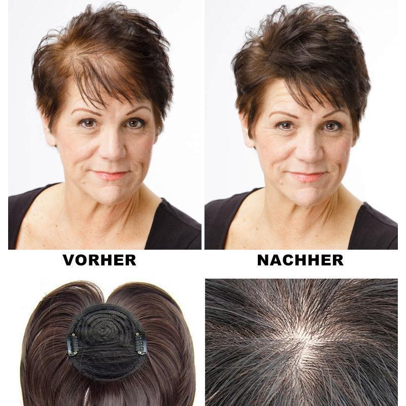 Diskret & natürlich: Haarteil für Damen, mehr Volumen & volleres Haar. Perfekt bei dünnem Haar.
