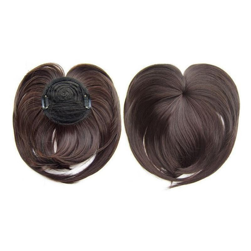 Damen Kopfhaarteil in Braun, schafft Volumen & Abdeckung für dünnes Haar. Natürlicher Look.