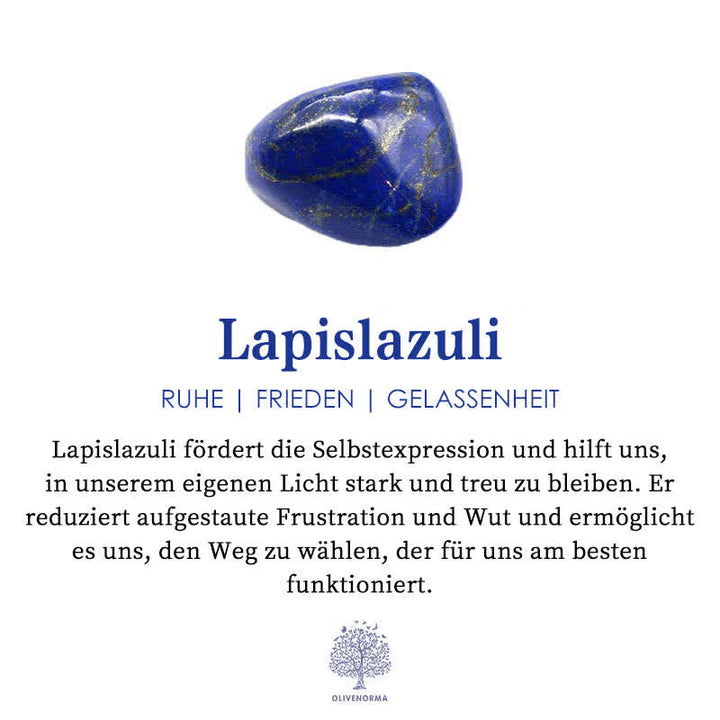 Tigerauge Lyra Kristallhalskette. Naturstein, fördert Selbstvertrauen & Mut.