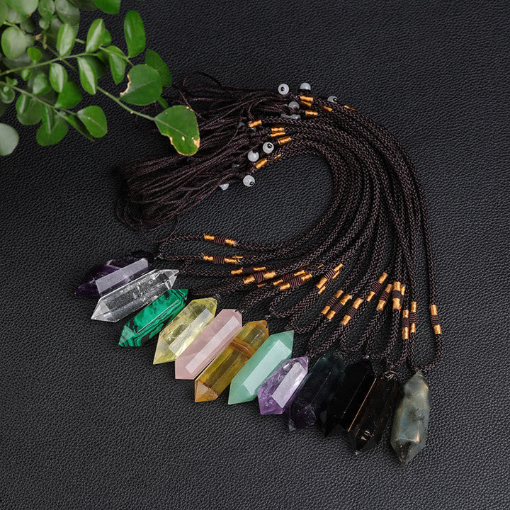 Lapislazuli Lyra Kristallkette. Damenschmuck, für Intuition, Weisheit & Wahrheit.