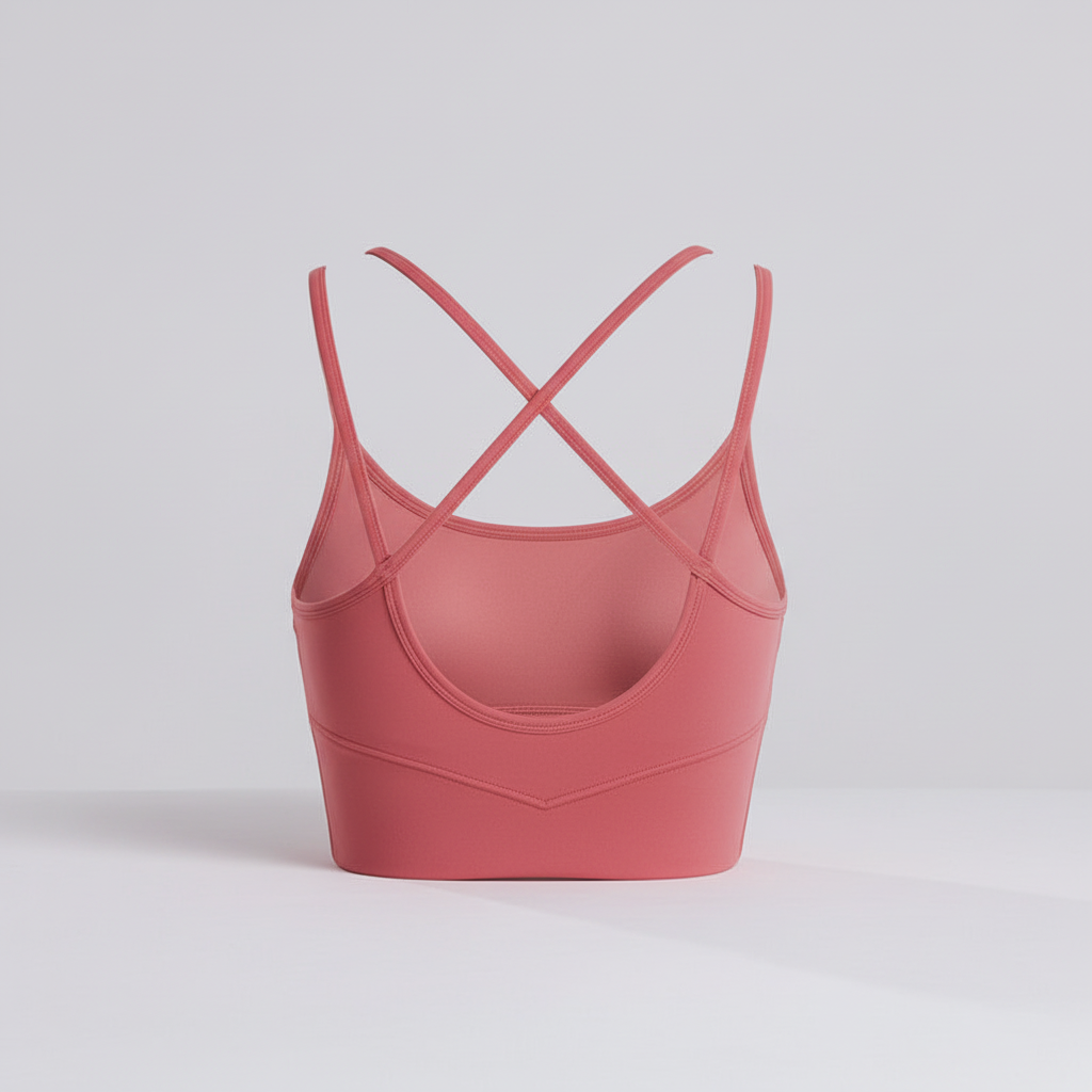 Damen Kreuzträger Crop Top von MoveViva, vielseitig für Yoga, Fitness & Gym. Ein Must-have für deine Sportbekleidung.