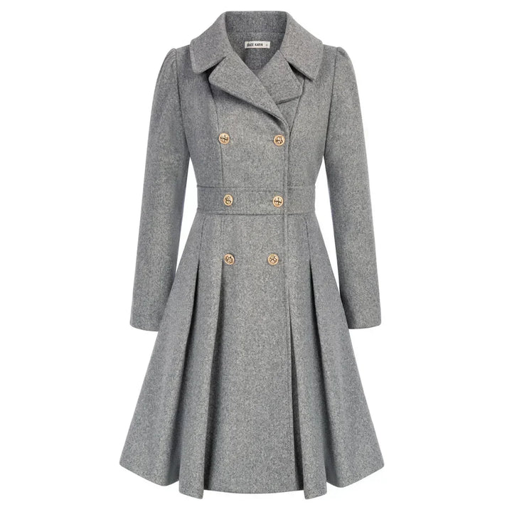 Modischer Damen Taillierter Kurzmantel A-Linie, stilvoll und bequem für Frühling, Herbst & Winter.