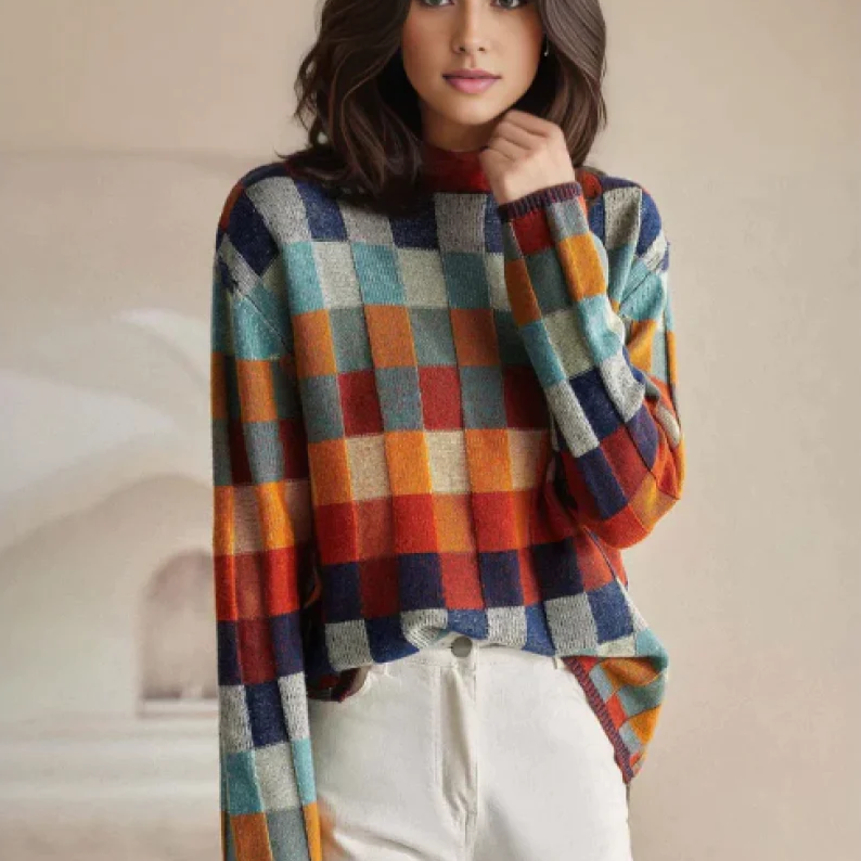 Damen Kuschel-Rollkragenpullover für Winter. Weich, warm und stilvoll für kalte Tage.