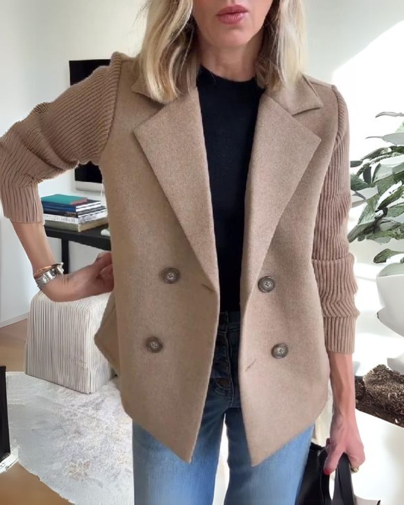Stilvoller Damenblazer, perfekt für Business Casual & elegante Freizeitlooks im Frühling/Herbst.