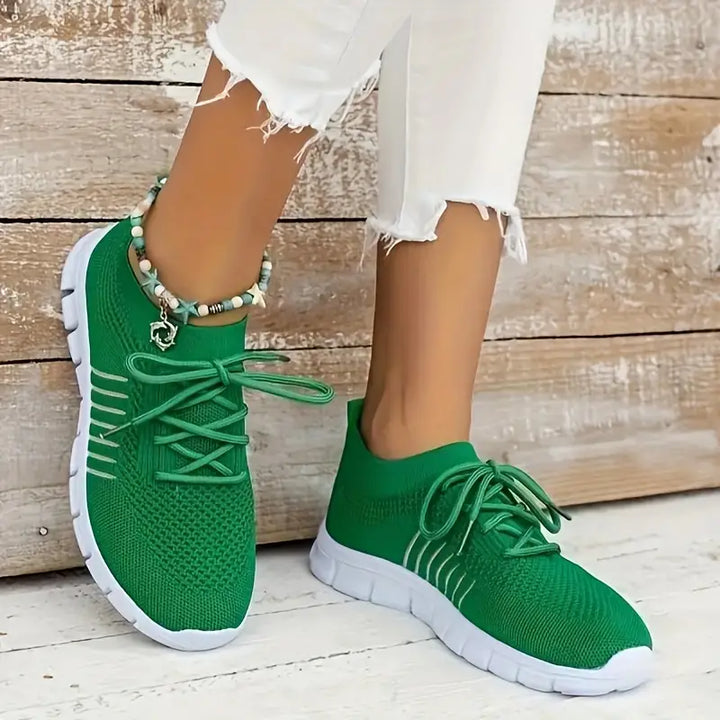Ergonomische Damen Sportschuhe, atmungsaktives Gewebe, leicht & flexibel für maximalen Komfort.