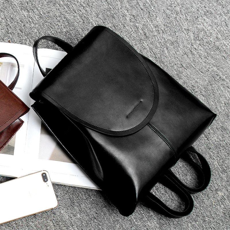 Mezam Damen Lederrucksack, erdgelb, stilvoll & funktional.