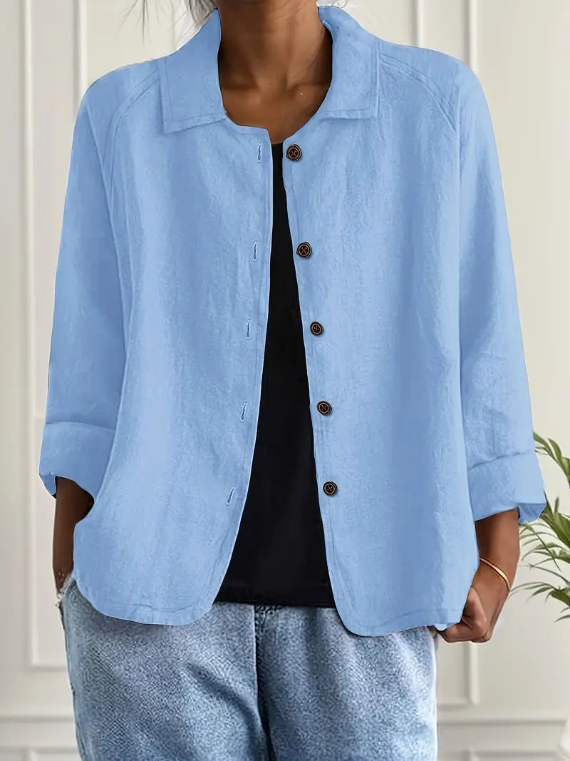 Klassischer Damen Leichter Cardigan, perfekt für elegante Frühlings-Looks oder als Sommer-Oberteil.