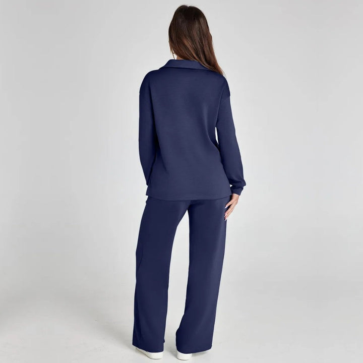 Damen Loungewear-Set Gabriella, weites Bein, ideal zum Entspannen zu Hause oder für lässige Ausflüge.