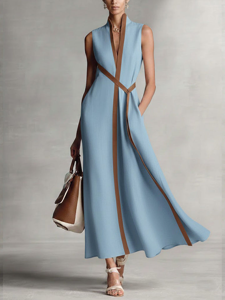 Vielseitiges ärmelloses Damen Strandkleid, perfekt für warme Sommertage, Urlaub und Freizeit.