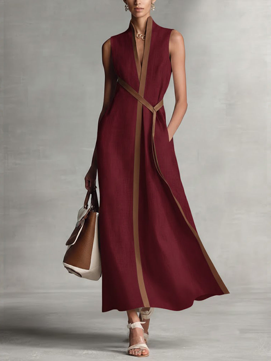 Modernes luftiges Damen Freizeitkleid, ärmellos, bequem und chic für entspannte Sommertage.