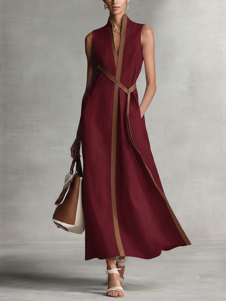 Modernes luftiges Damen Freizeitkleid, ärmellos, bequem und chic für entspannte Sommertage.