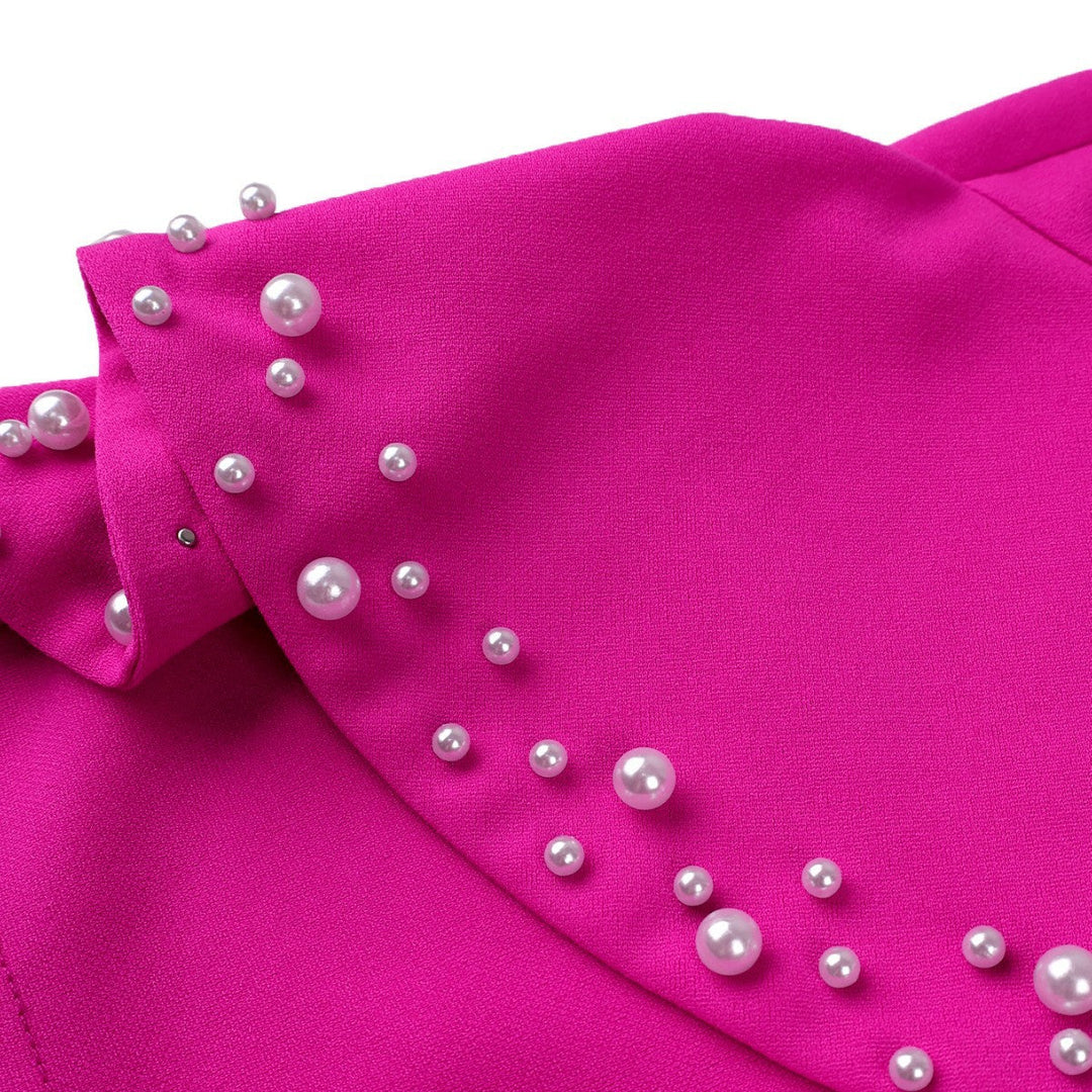 Schickes langes Damen Rüschenkleid, figurbetontes Design, vielseitig für Abendmode oder festliche Anlässe.