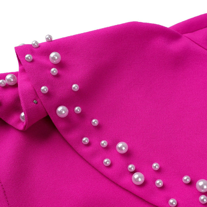 Schickes langes Damen Rüschenkleid, figurbetontes Design, vielseitig für Abendmode oder festliche Anlässe.