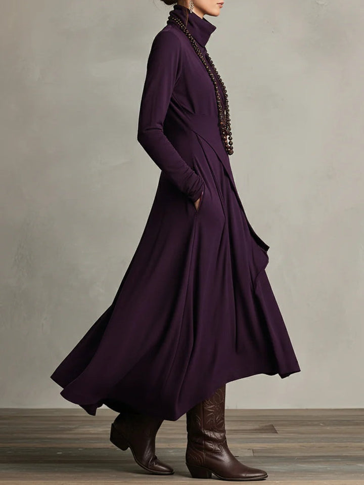Schwarzes Damen Maxikleid Keirae, vielseitig und schick, als Abendkleid oder elegantes Freizeitkleid.