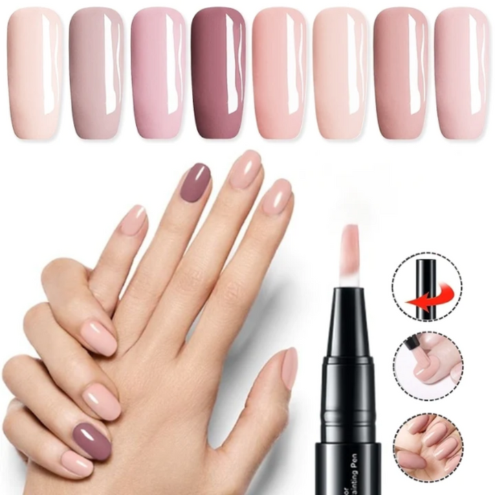 Schnelltrocknende Gel Stifte für langanhaltende Nagelkunst. Damen Nagelgel für makellose, präzise Designs.