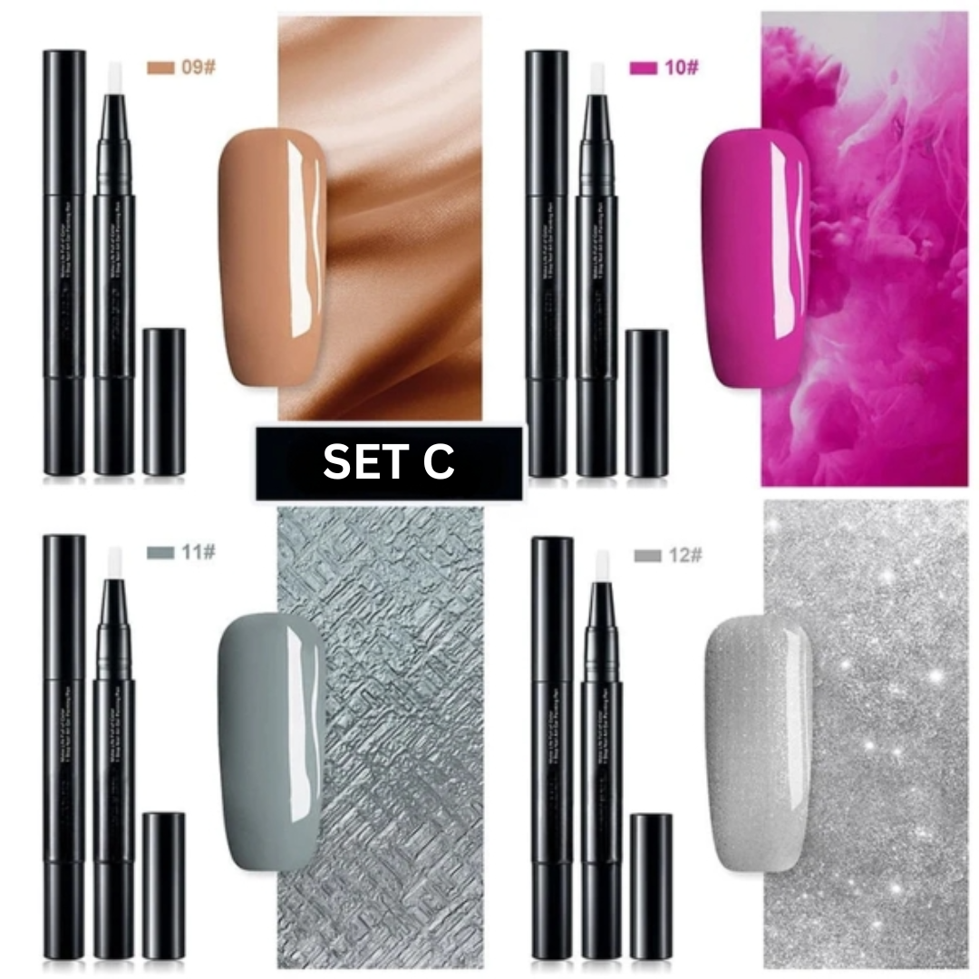 Set Damen Nagelgel Stifte: Alle Gel Farben für kreative Nail Art und langanhaltende Nageldesigns.