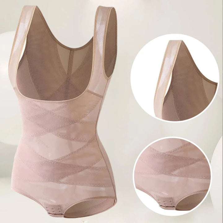 Ultra-nahtloser Damen Shapewear Body, figurformend, für eine unsichtbare Glättung und einen flachen Bauch.