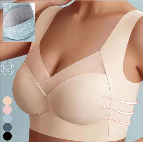 Unsichtbarer Damen Stretch BH, nahtlos und atmungsaktiv, perfekt unter enger Kleidung.
