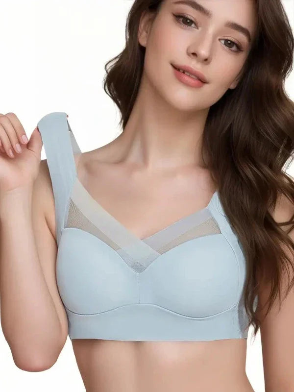 Einfarbiges nahtloses Komfort-Bralette für Frauen; weiche Unterwäsche mit leichter Unterstützung.