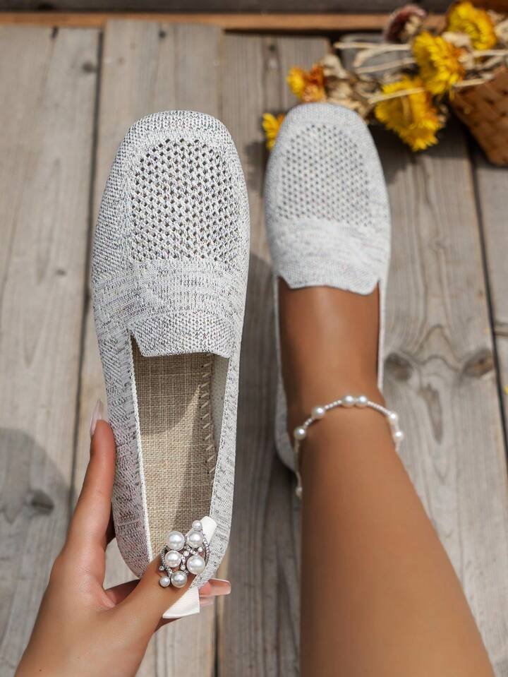 Gesundheitsschuhe: Orthopädische Antirutsch-Ballerinas für Damen, atmungsaktiv.