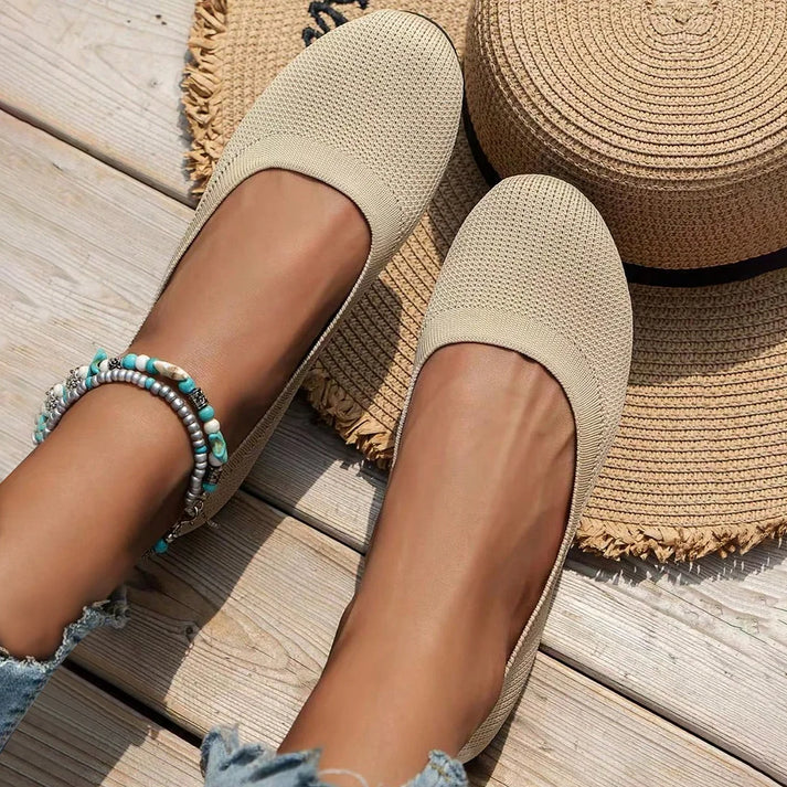 Komfortable orthopädische Ballerinas für Damen, flexible Sohle, für Freizeit & Alltag.