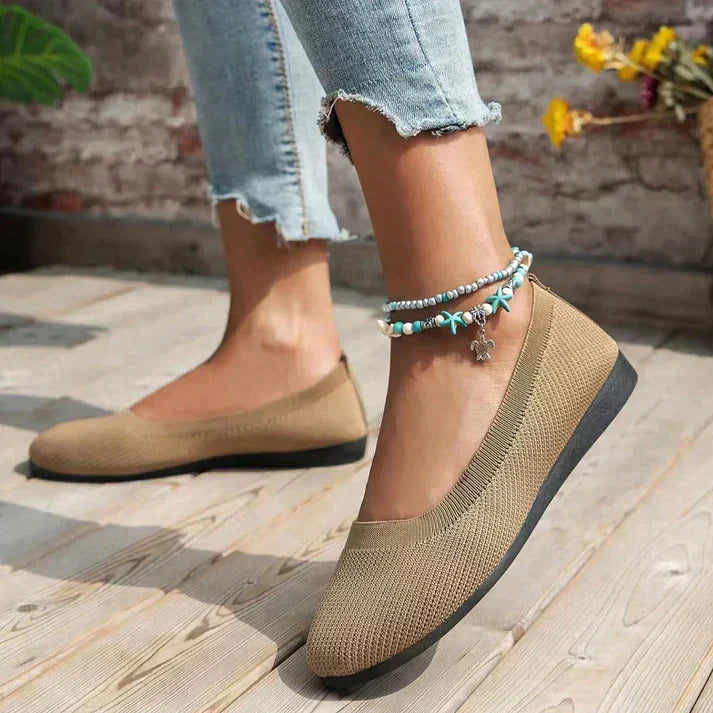 Leichte, flexible Damen Ballerinas, orthopädisch, ideal als Bequemschuhe für den Alltag.